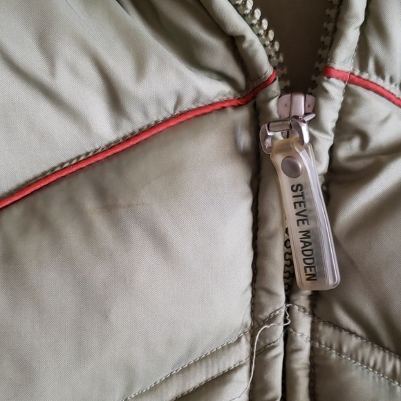 EUC Steve Madden Sz L green down jacket - Picture 4 of 8